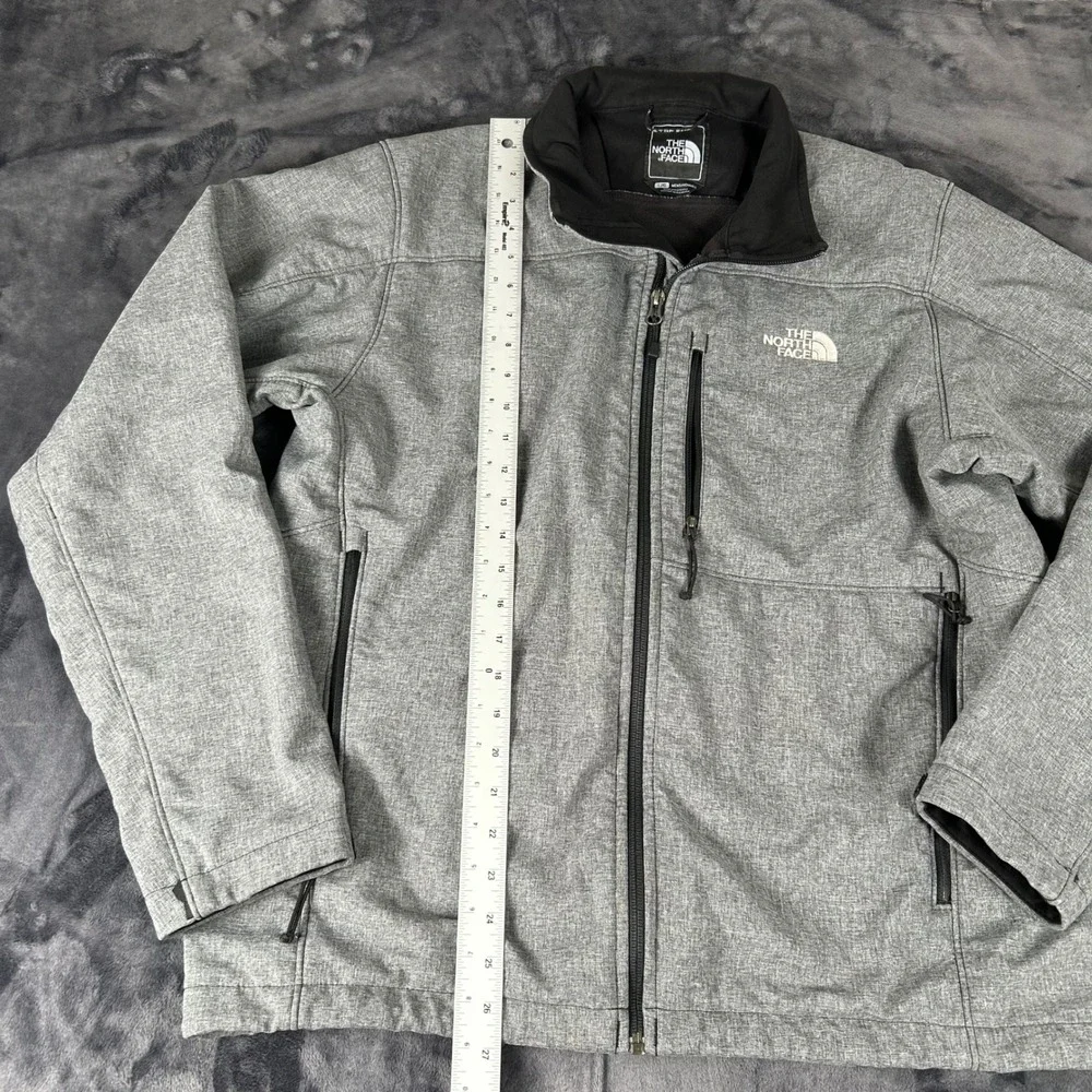 The North Face Apex Bionic Jacket Mens Large Gray Softshell Windproof Coat